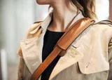 The ONA Palma Camera Satchel closeup of shoulder strap