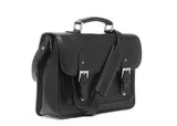 angled view of bag in black