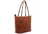 capri in leather angle side front view