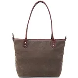 rear of bag in dark tan