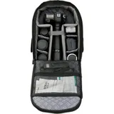 inside bag with camera gear