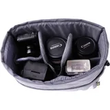 photo gear inside bag