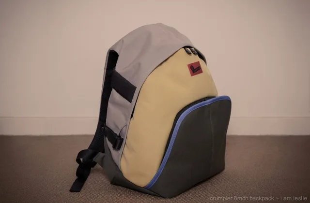 Front and side of crumpler 6 million dollar home backpack