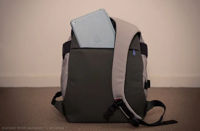 able to fit ipad mini or ipad air at the back of the crumpler 6 million dollar home backpack