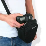 removing camera from bag
