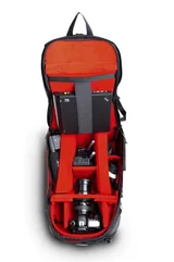 backpack with camera gear