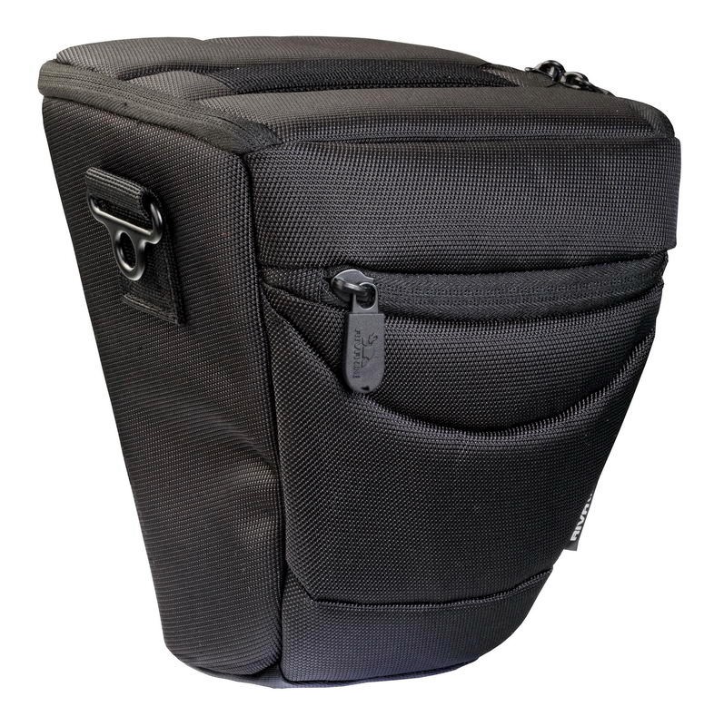 general side and front view of bag without shoulder strap