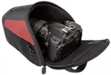 bag inside holster in black/red