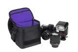 camera gear outside of bag