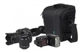camera gear outside of bag