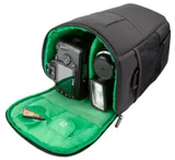 camera gear inside bag