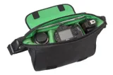 inside bag with camera gear