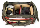 Domke Chronicle Canvas showing photo gear inside
