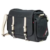 Domke Metro Messenger front and side in RUGGEDWEAR BLACK