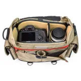 domke director inside with camera gear showing