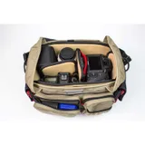 Domke Image Maker open and camera gear inside