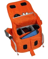Nest Explorer 100L open with gear inside in orange