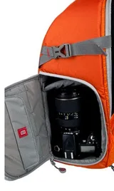 Nest Explorer 200L side access to camera gear in orange