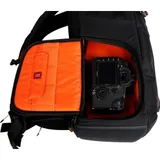 Nest Hiker 100 backpack side open with camera gear