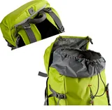 Nest Explorer 300L backpack open top view in green
