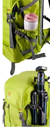 Nest Explorer 300L backpack side view in green