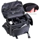 koolertron Waterproof Fashion Casual DSLR Camera Bag in Black with camera gear inside