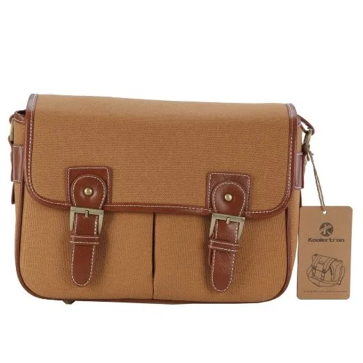 Koolertron Vintage fashionable Canvas DSLR Camera Bag