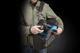 Thule Perspektiv Daypack worn showing side access to camera