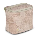 A removable, padded insert holds and protects a compact DSLR camera, mirrorless camera or camcorder, with media accessories.