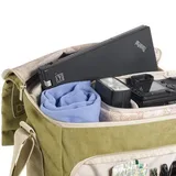 A padded compartment holds most laptops and netbook computers (15.4' or less).