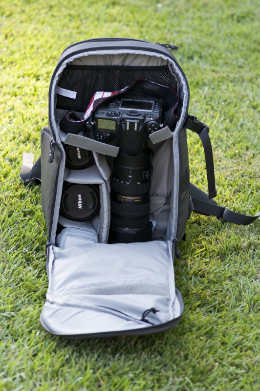 lowepro transit backpack with Nikon D800,Nikon 70-200mm F/ 2.8 VRII, Nikon 85mm f/ 1.4, Nikon 50mm f/ 1.8 ,Nikon  SB-900