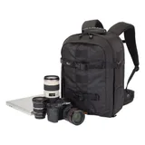 Lowepro Pro Runner 350 AW with camera gear and laptop outside