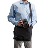 enba Packlite Travel Bag for BYOB 10 being worn on shoulder