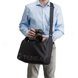 Tenba Packlite Travel Bag BYOB 13 being worn on shoulder