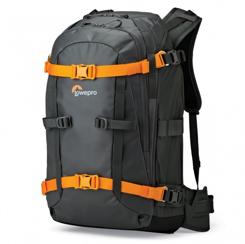 Lowepro Whistler BP 350 AW front and side view