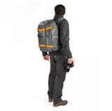 Lowepro Whistler BP 350 AW being worn on back