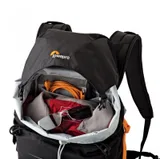 Lowepro Photo Sport BP 200 AW II top load full of gear closeup