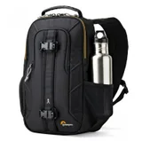 Lowepro Slingshot Edge 150 AW with water bottle in side pocket