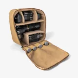 Langly Weekender Backpack camera cube loaded with equipment