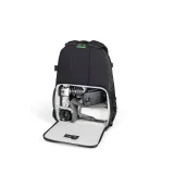 Lowepro Adventura BP 150 III - Open camera compartment with equipment