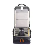 Vanguard VEO CITY B42 Medium Camera Backpack w/ Pouch (Navy Blue), manufacturer photograph 3