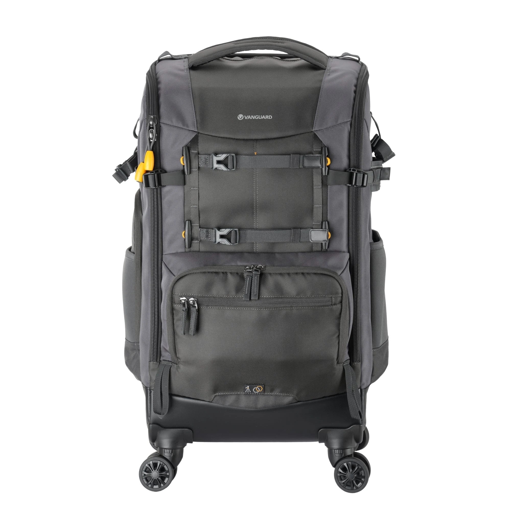Vanguard ALTA SKY 68T Rolling Camera Backpack (Dark Gray / Yellow), manufacturer photograph 1