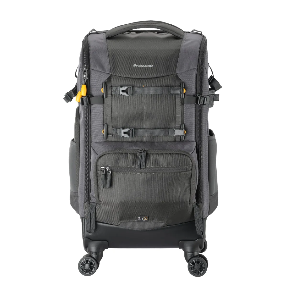Vanguard ALTA SKY 68T Rolling Camera Backpack (Dark Gray / Yellow), manufacturer photograph 1