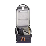 Vanguard VEO CITY B37 Small Camera Backpack w/ Pouch (Navy Blue), manufacturer photograph 8