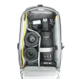 Vanguard VEO CITY B37 Small Camera Backpack w/ Pouch (Gray), manufacturer photograph 4