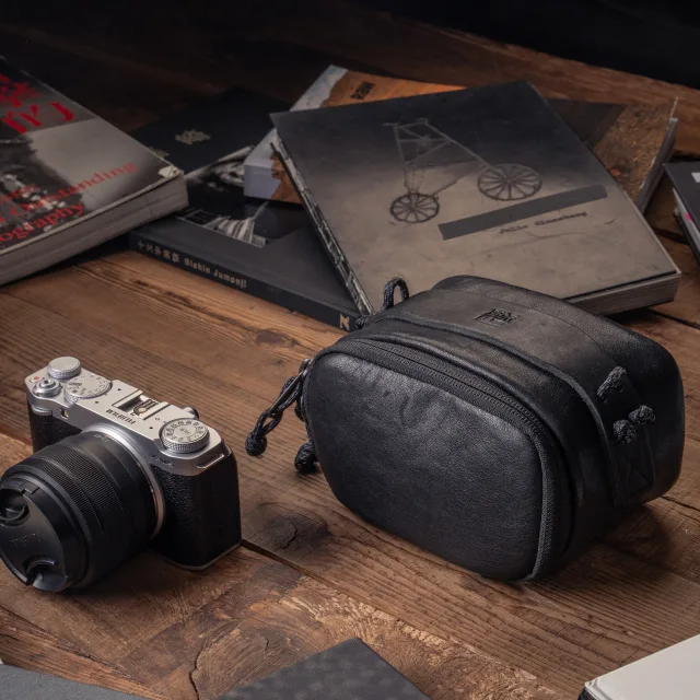 Wotancraft Full Leather Portable Camera Pouch ML