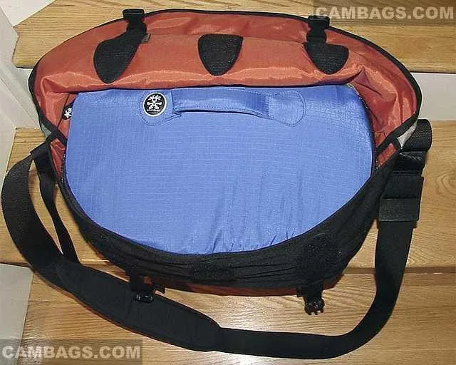 Here's the Camera Bag Insert inside of the Seedy Three Bag...