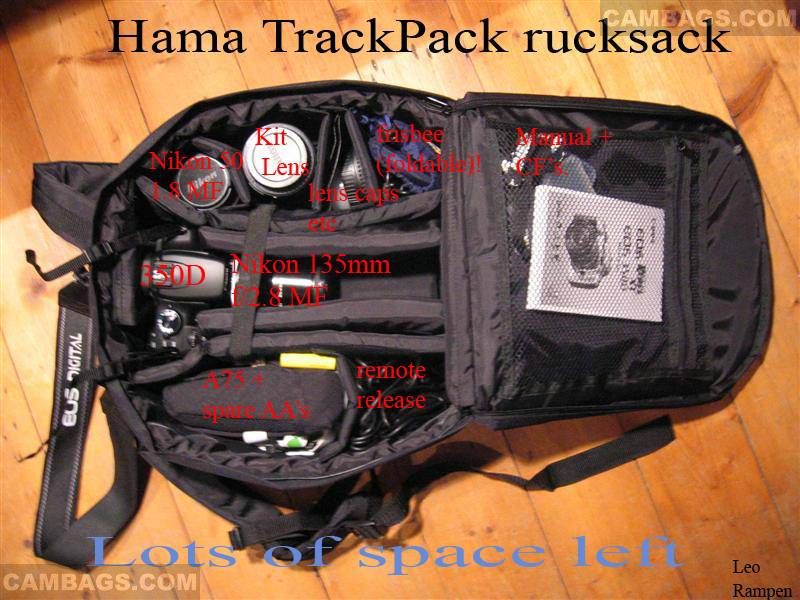 Hama Trackpack Rucksack, photograph by Guest