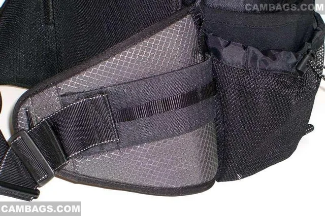 he waistbelt is the most amazing that I have ever seen. It is also very comfortable. It has a great way for attaching other Think Tank Photo components to the belt. In fact, I often use Lens Changer 75 to take my Nikon80-200mm f/2.8 out of the bag.