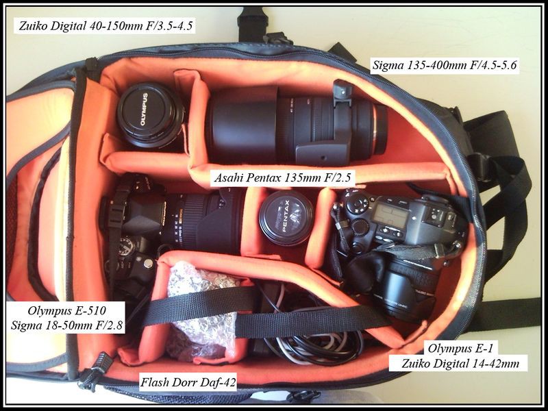 Olympus E-System Backpack, photograph by Guest